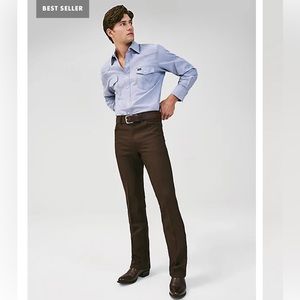 Never Worn Wrangler Flared jeans Brown